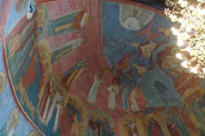 В Успенском соборе Кирилло-Белозерского монастыря закончилась реставрация росписей жертвенника