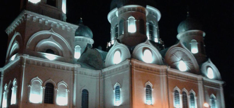 В Челябинской области у храма сделали наружное освещение